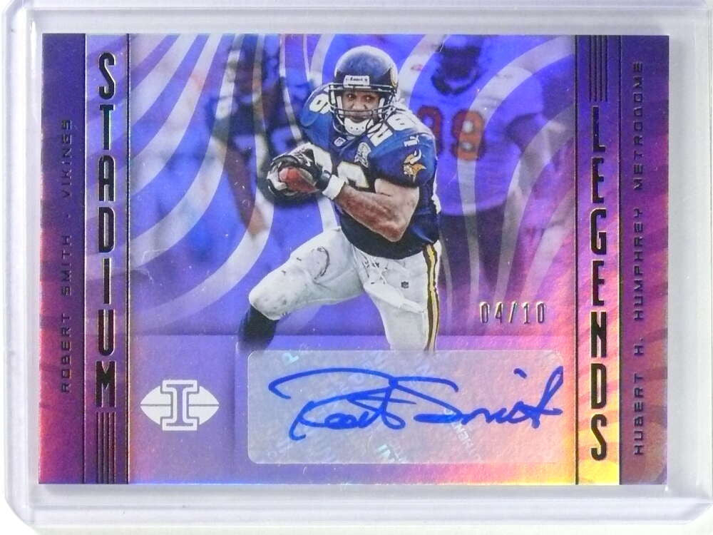 2019 Panini Illusions Stadium Legends Robert Smith Autograph Auto #D04/10