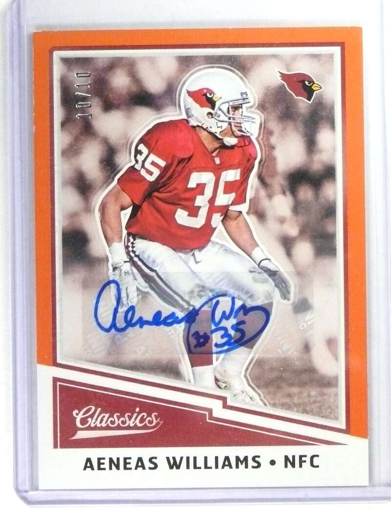 2017 Classics Significant Signatures Orange Aeneas Williams autograph auto /10