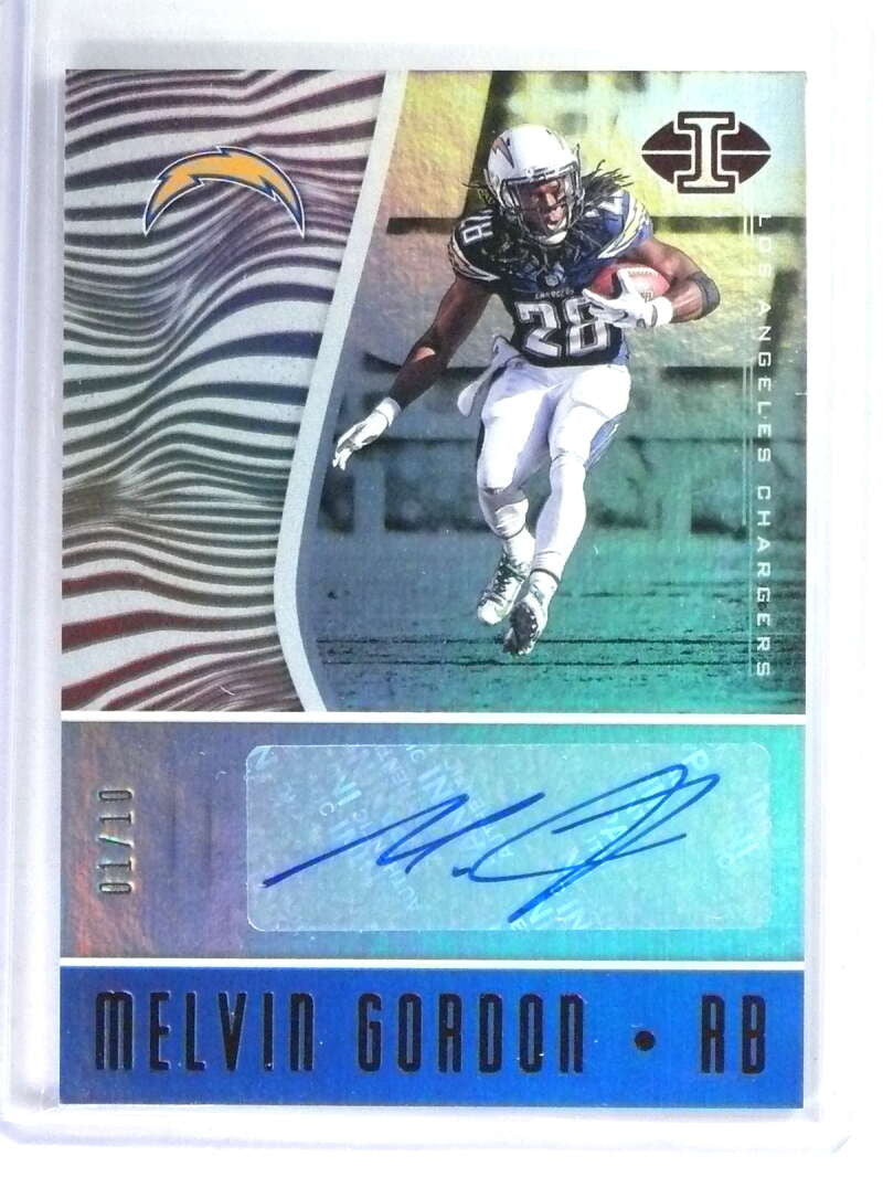 DELETE 29315 2017 Illusions Football Melvin Gordon Veteran Signs Red Autograph #D01/10