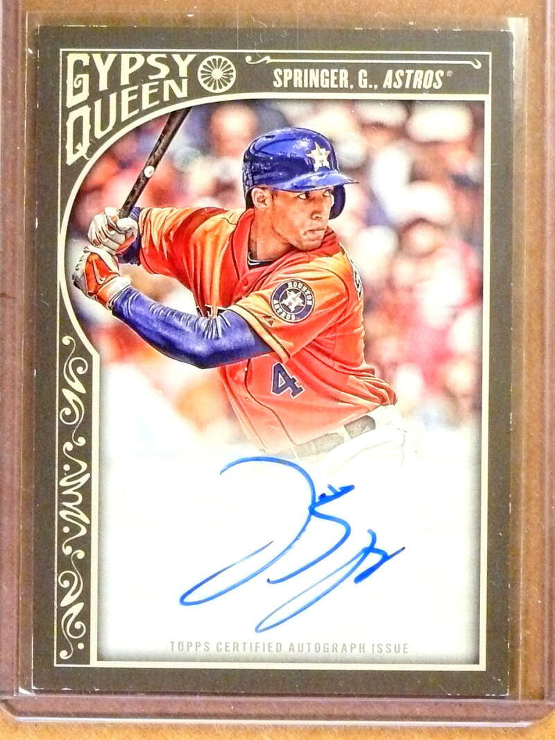 2015 Topps Gypsy Queen George Springer Autograph Auto #GQAGS