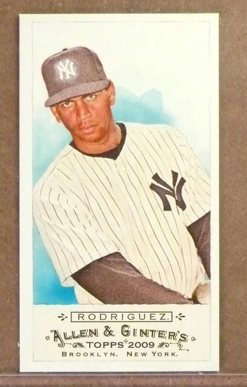 DELETE 29638 2009 Topps Allen and Ginter Alex Rodrgiuez Mini No Card Number #D07/50