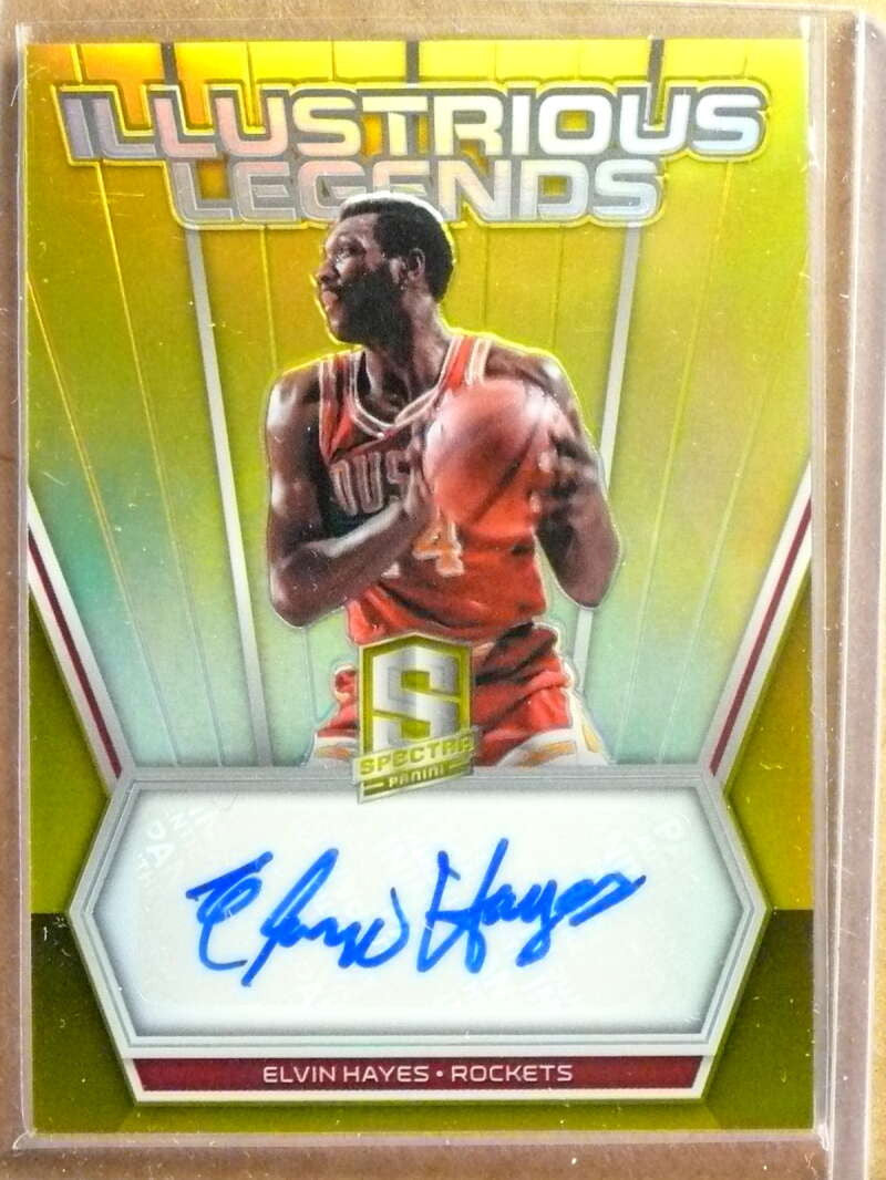 DELETE 29708 2017-18 Panini Spectra Elvin Hayes Illustrious Legends Gold Autograph #D05/10
