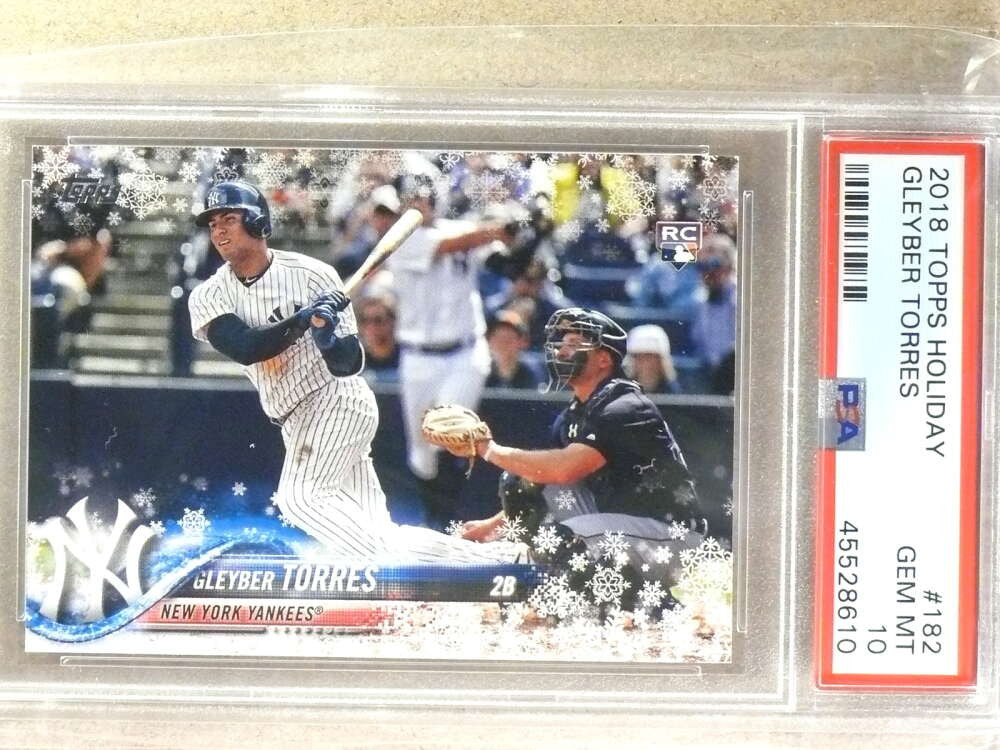DELETE 29988 2018 Topps Holiday Gleyber Torres rc rookie #182 PSA 10 GEM MINT