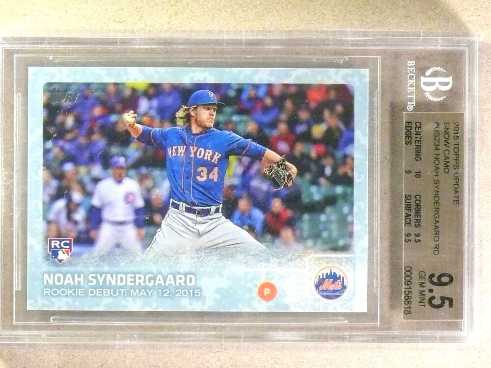 DELETE 30030 2015 Topps Update Snow Camo Noah Syndergaard rc rookie /99 BGS 9.5