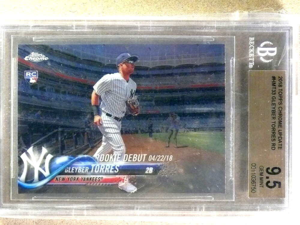 DELETE 30032 2018 Topps Chrome Update Gleyber Torres rc rookie #HMt33 BGS 9.5 GEM