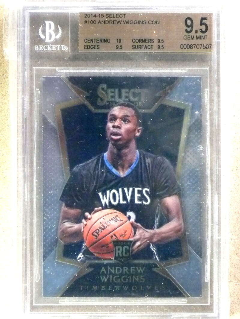 DELETE 30069 2014-15 Panini Select Andrew Wiggins rc rookie #100 BGS 9.5 GEM MINT
