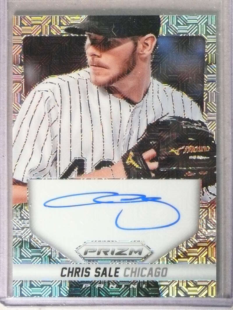 SOLD 30144 2014 Panini Prizm Chris Sale Prizms Mojo Autograph Auto #D48/75 #CS