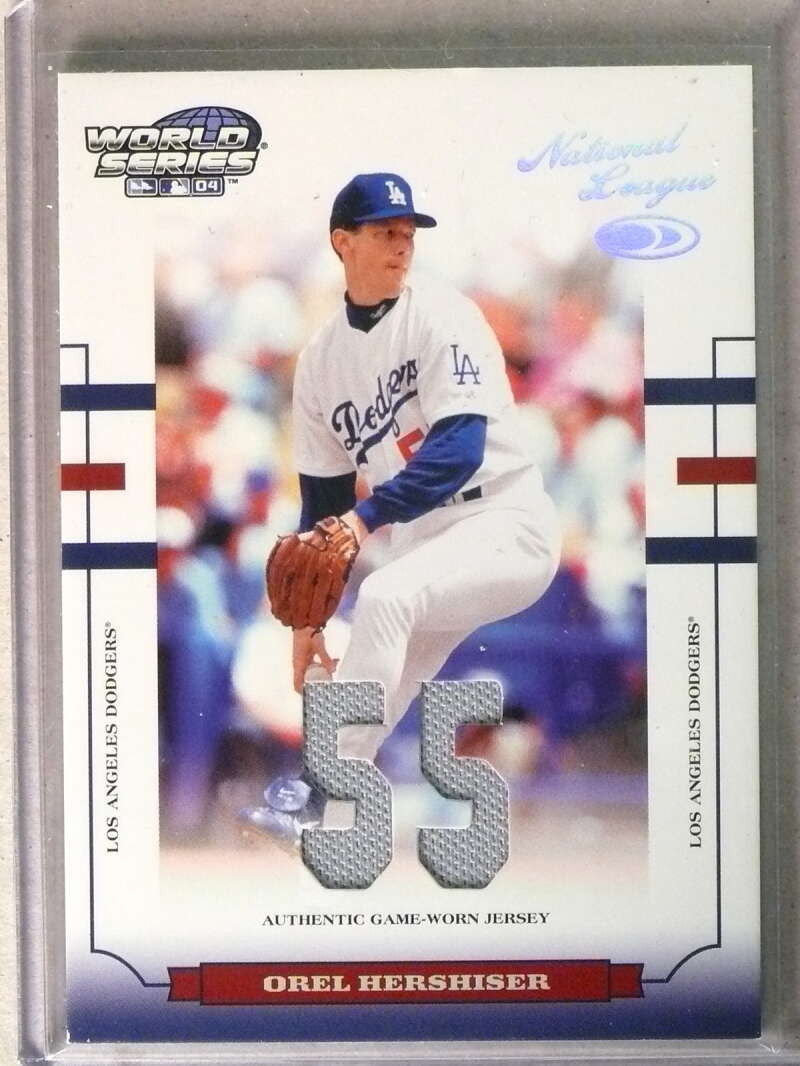 2004 Donruss World Series Orel Hersheiser Material Fabric Jersey #D14/55
