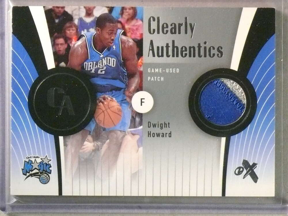 2006-07 Fleer E-X Dwight Howard Clearly Authentics Jersey Patch #D19/75