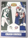 2010 Gridiron Gear Darrelle Revis Randy Moss Crash Course Platinum #D05/25