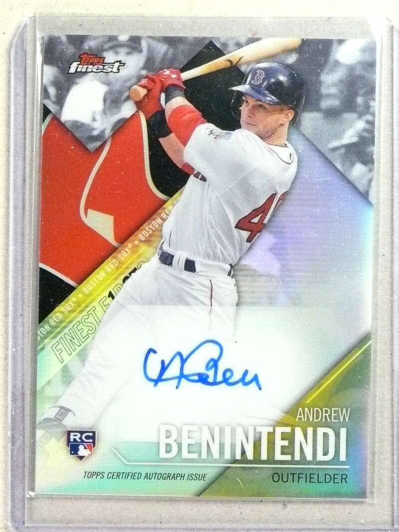 DELETE 32066 2017 Topps Finest Firsts Andrew Benintendi Autograph Auto rc #FFAB