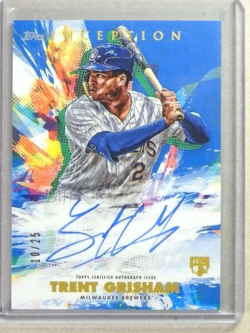 DELETE 32080 2020 Topps Inception Emerging Stars Blue Trent Grisham RC Autograph #D/25