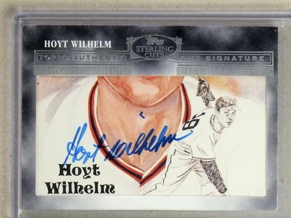 SOLD 32100 2006 Topps Sterling Cuts Mystery Pack Hoyt Wilhelm Autograph Auto #CUT82