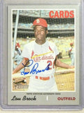 DELETE 32122 2019 Topps Heritage Real One Lou Brock Autograph Auto #ROALB