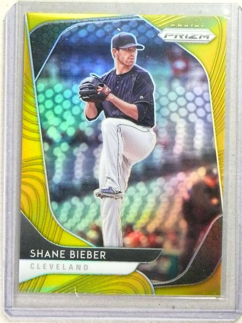 DELETE 32212 2020 Panini Prizm Baseball Prizms Gold Shane Bieber #D07/10 #36