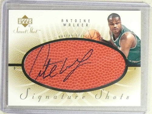 2002-03 UD Sweet Shot Signature Shots Antoine Walker Autograph Auto #AW