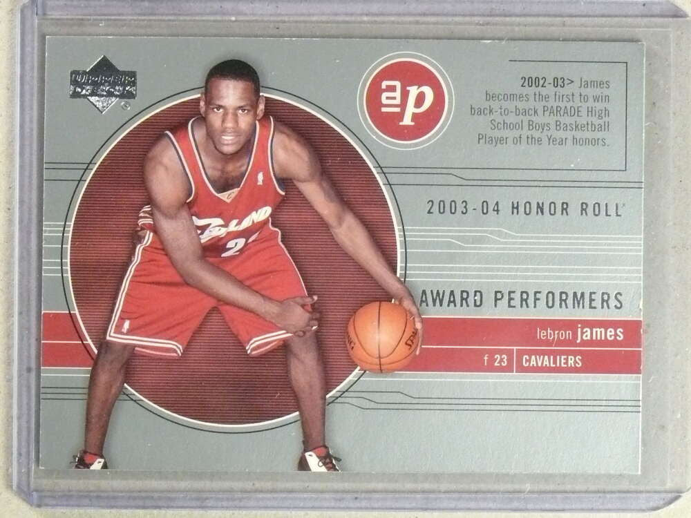 DELETE 32397 2003-04 UD Honor Roll Award Performers LeBron James rookie #AP1 EXMT