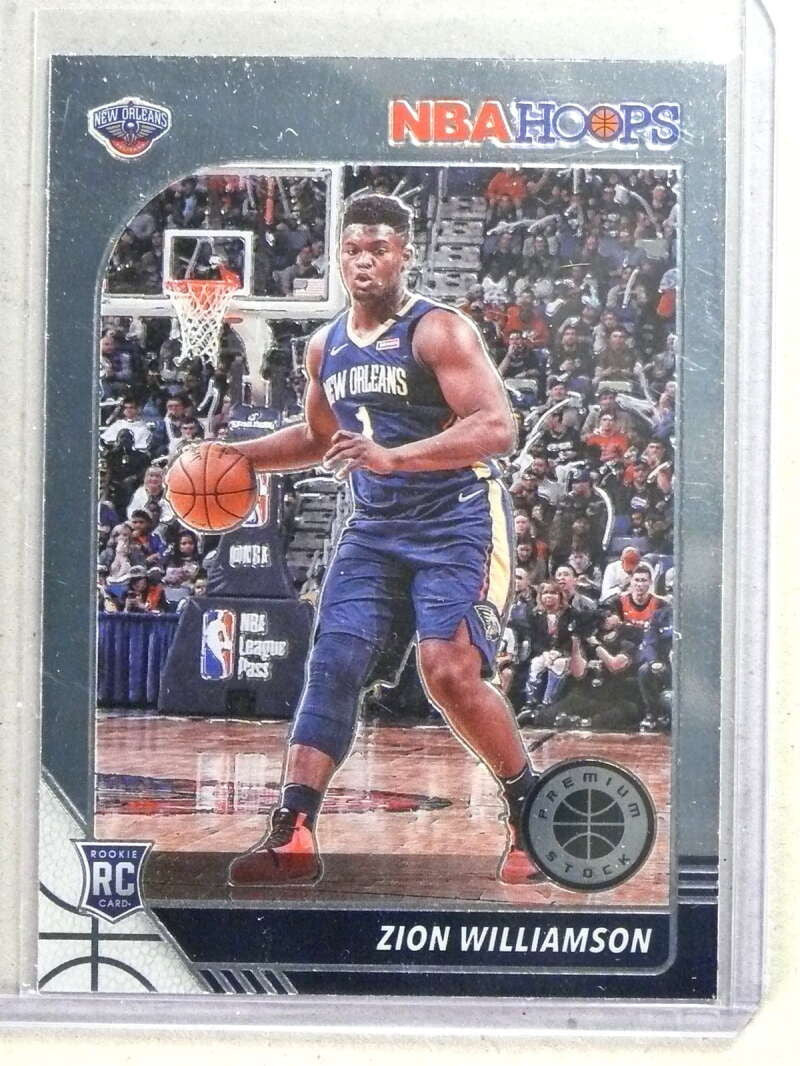 DELETE 32403 2019-20 NBA Hoops Premium Stock Zion Williamson Rookie RC #258