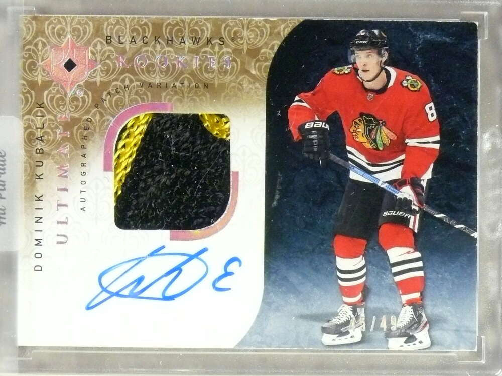 DELETE 32560 2019-20 Ultimate Collection Dominik Kubalik autograph autp patch rc #45/49