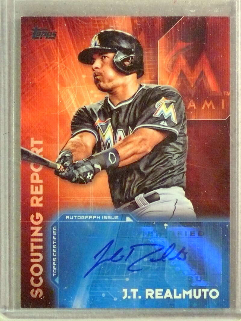 2016 Topps Scouting Report J.T. Realmuto Autograph Auto #SRAJR
