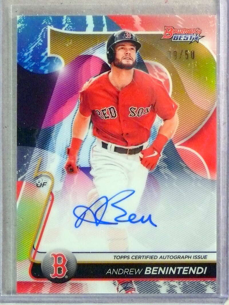 DELETE 33086 2020 Bowman's Best Of Gold Refractor Andrew Benintendi Autograph #D39/50
