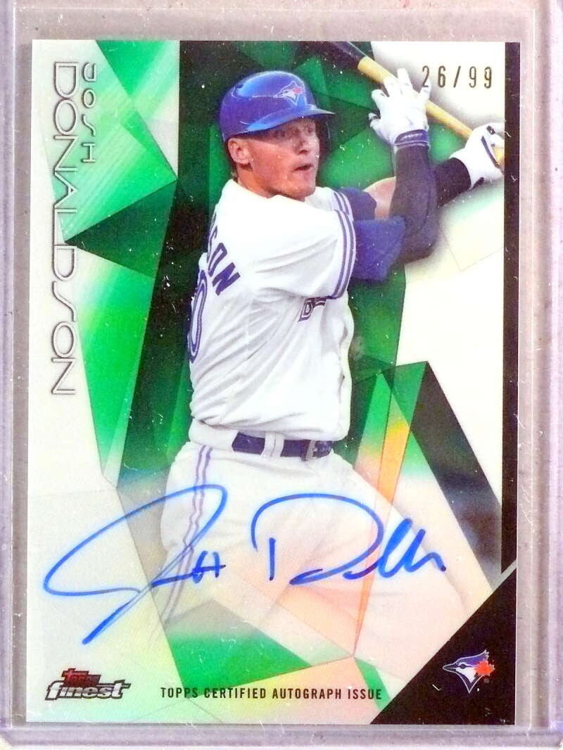 DELETE 33088 2015 Topps Finest Green Refractor Josh Donaldson Autograph Auto #D26/99