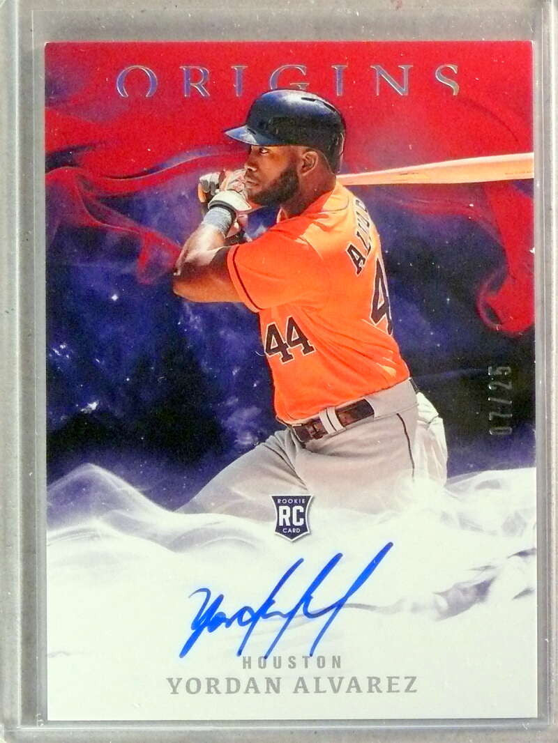 DELETE 33137 2020 Panini Origins Baseball Signatures Red Yordan Alvarez Autograph #D/25