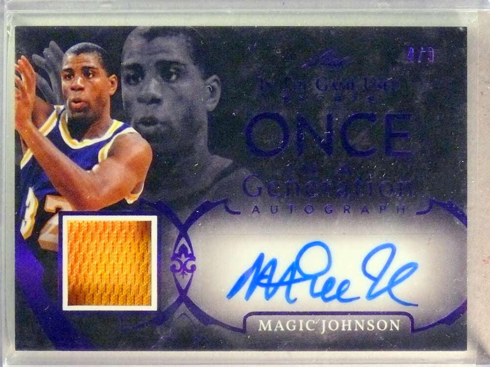 DELETE 33273 2020 Leaf ITG Sports Once Generation Magic Johnson Jersey Autograph #D/9