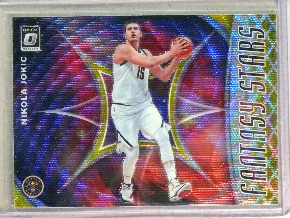 DELETE 33311 2019-20 Donruss Optic Fantasy Stars Prizm Gold Wave Nikola Jokic ssp!
