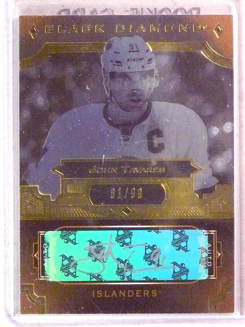 DELETE 33483 2017-18 Uppe Deck Black Diamond Pure John Tavares Autograph Auto #D81/99