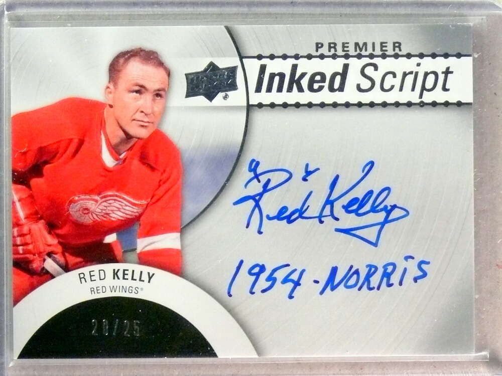 DELETE 33488 2017-18 UD Premier Inked Script Silver Red Kelly Incribed Autograph #D/25