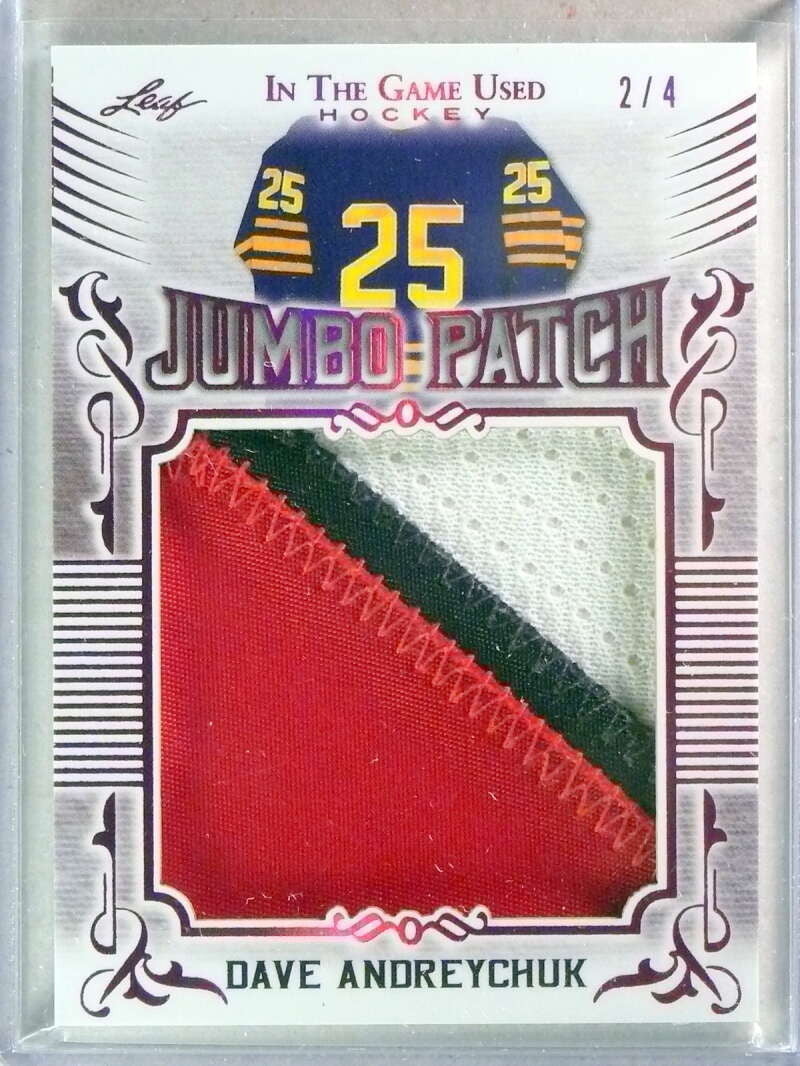2020 Leaf ITG Hockey Jumbo Patch Purple Dave Andreychuk #D2/4 #JM14