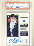 DELETE 33626 2018 Panini Contenders Draft Marvin Bagley autograph auto rc #83/99 PSA 10