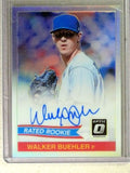 DELETE 33863 2018 Donruss Optic Rated Rookies Rookie Holo Walker Buehler Autograph Auto