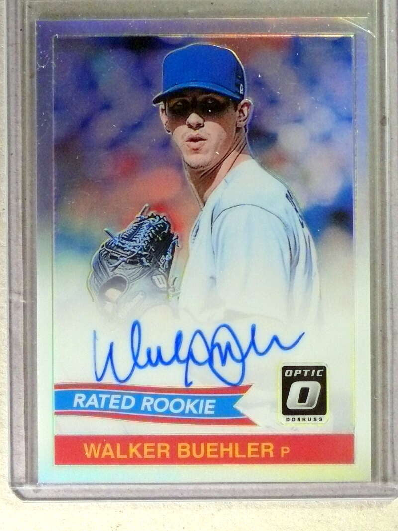 DELETE 33863 2018 Donruss Optic Rated Rookies Rookie Holo Walker Buehler Autograph Auto