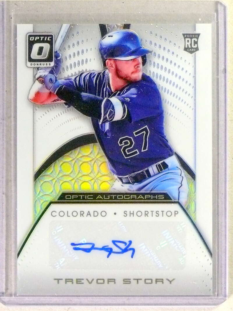 DELETE 33881 2016 Donruss Optic Trevor Story Rookie RC Autograph Auto #OATS