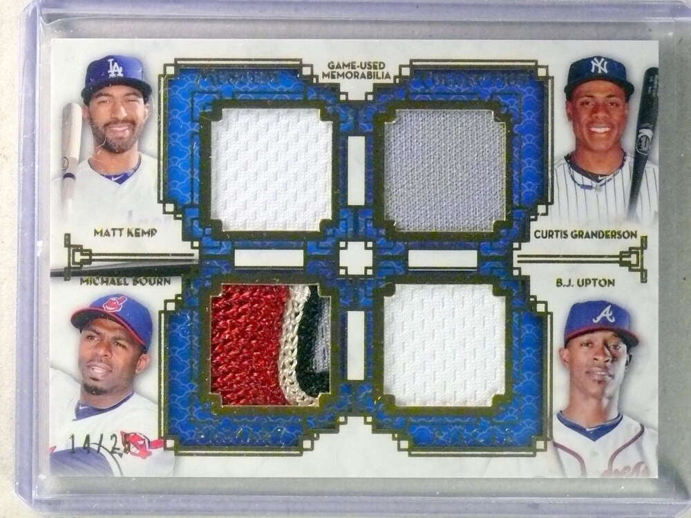 DELETE 33896 2014 Museum Collection Quad Granderson Upton Bourn Kemp Jersey #/25
