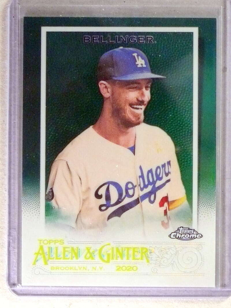 2020 Topps Allen Ginter Chrome Green Refractor Cody Bellinger #D18/99 #65