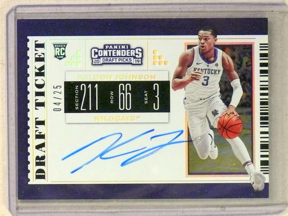 DELETE 34049 2019 Contenders Draft Picks College Ticket Keldon Johnson Autograph #D/25