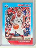 DELETE 34104 2019-20 NBA Hoops Teal Parallel Kawhi Leonard #D05/49 #177