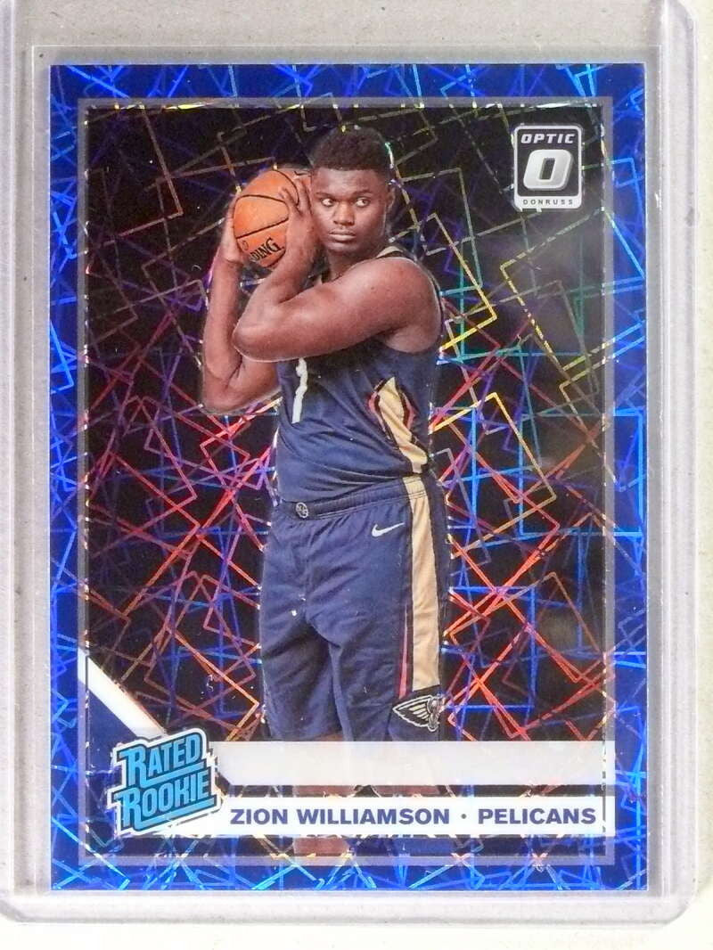 DELETE 34165 2019-20 Donruss Optic Rated Rookie RC Blue Velocity Zion Williamson #158