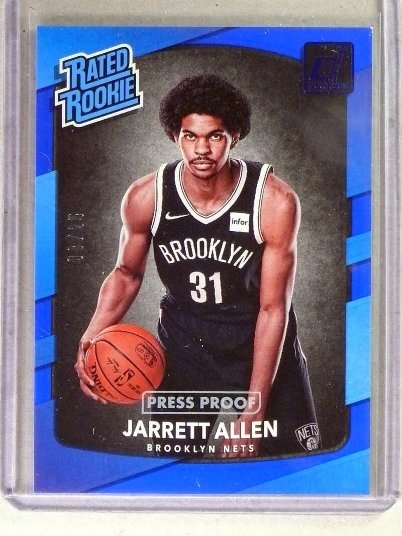 DELETE 34171 2017-18 Donruss Rated Rookie Press Proof Blue Jarrett Allen RC #D08/25