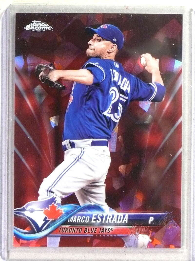 DELETE 34485 2018 Topps Chrome Sapphire Edition Red Marco Estrada #D06/10 #528