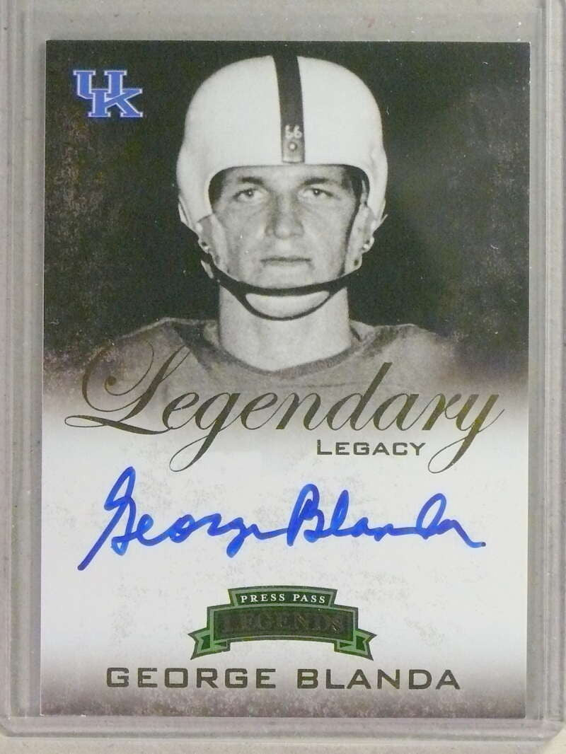 DELETE 34504 2008 Press Pass Legends Legendary Legacy George Blanda Autograph #D/105