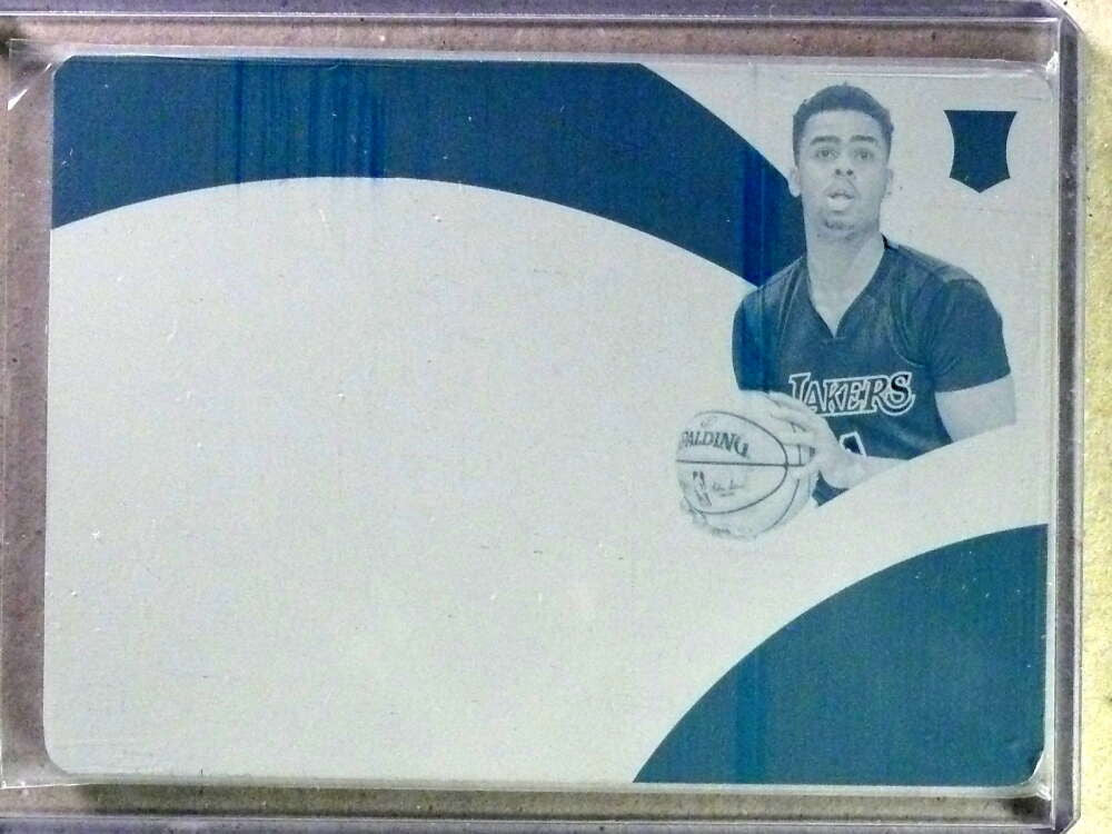 DELETE 34575 2015-16 Immaculate Collection Cyan Printing Plate D'Angelo Russell #D1/1