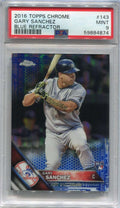 2016 Topps Chrome Blue Refractor 143 Gary Sanchez Rookie 150/150 PSA 9 MINT