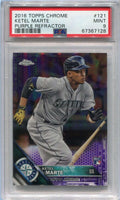 2016 Topps Chrome Purple Refractor 121 Ketel Marte Rookie 213/275 PSA 9 MINT