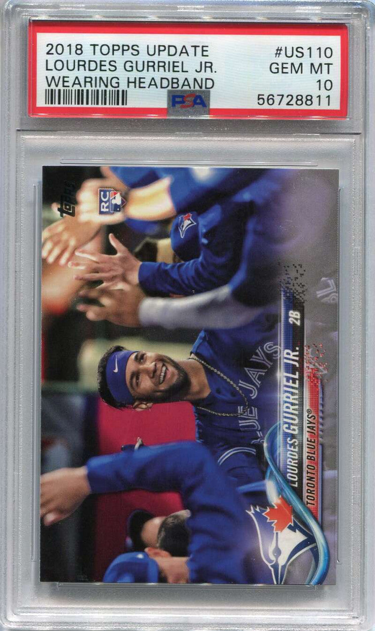 DELETE 111544 2018 Topps Update Photo Variation Lourdes Gurriel Headband Dugout Rookie PSA 10