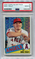 2020 Topps '85 Topps Silver Pack Chrome Refractor 85c1 Mike Trout PSA 10 GEM MT
