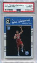 DELETE 111650 2016-17 Donruss Optic 151 Ben Simmons Rookie PSA 10 GEM MT